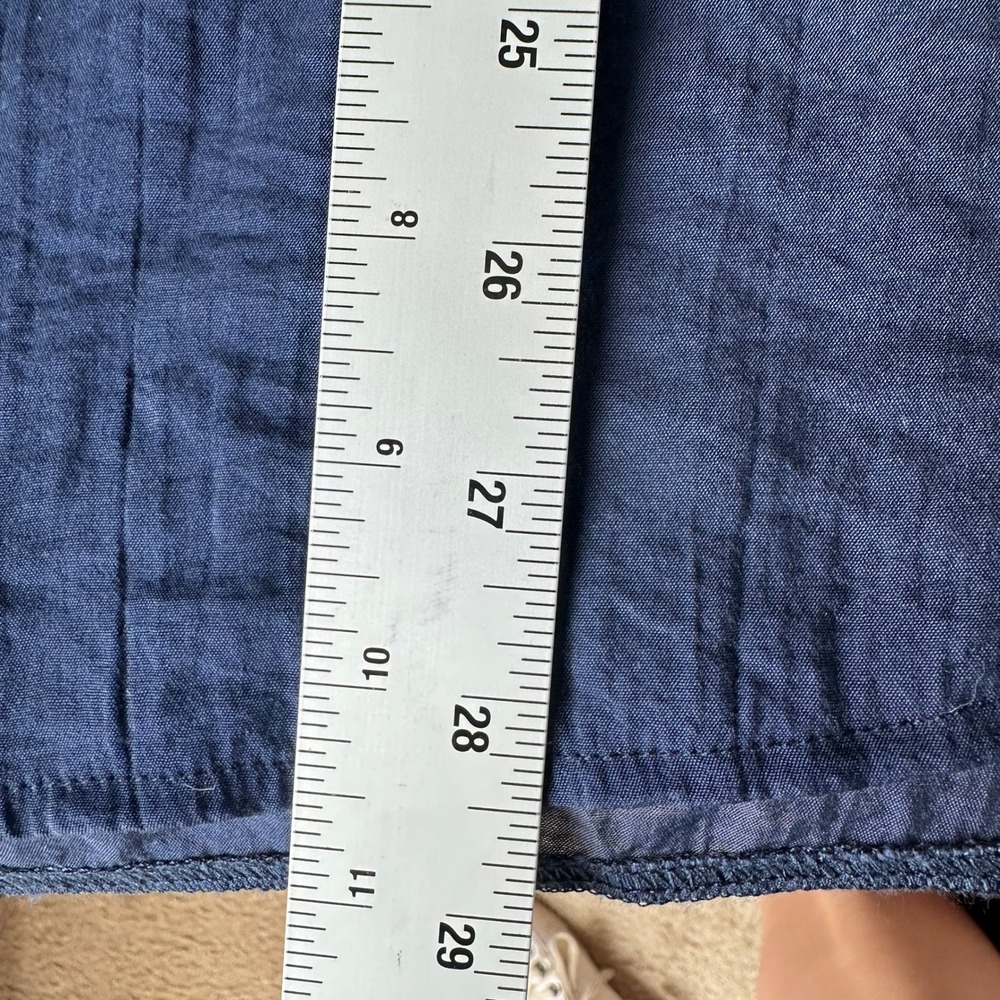 Paisley Vine‎ Tunic Top Navy Coquette Long Sleeve XL Chic Classic Feminine - Picture 9 of 9